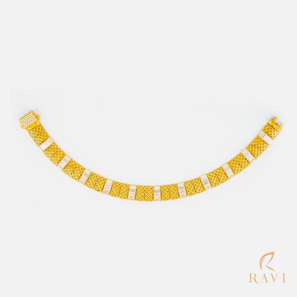 Buy Glossy Magical Leaf Gold Bracelet |GRT Jewellers